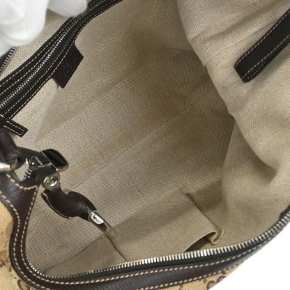 Gucci Beige Canvas GG Hobo 2way Shoulder Handbag