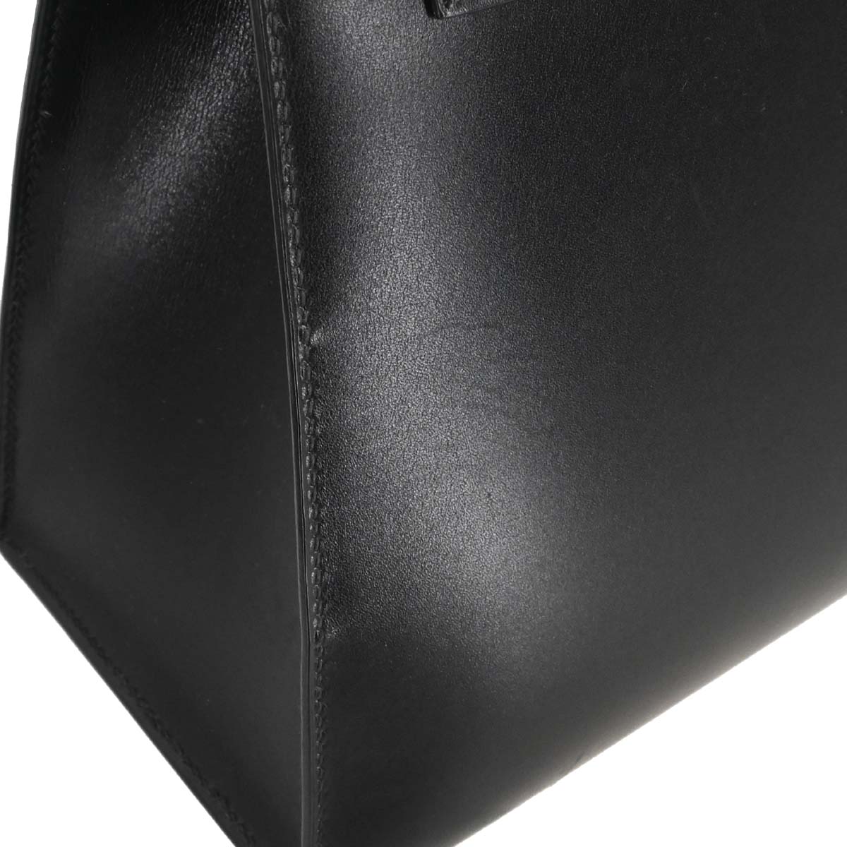 Hermes Black Box Calf Kelly 32 Sellier 2way Shoulder Handbag