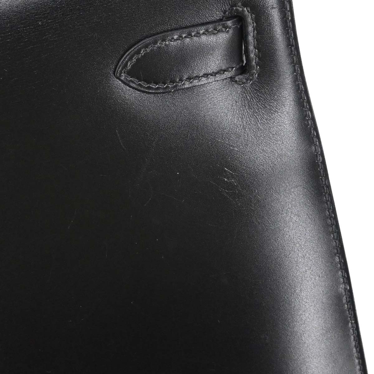Hermes Black Box Calf Kelly 32 Sellier 2way Shoulder Handbag