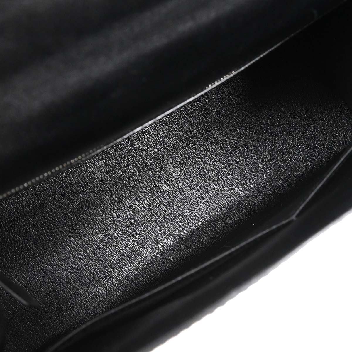 Hermes Black Box Calf Kelly 32 Sellier 2way Shoulder Handbag