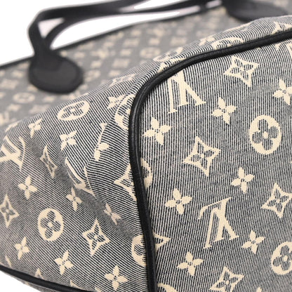 Louis Vuitton Navy Monogram Idylle Neverfull MM Tote Bag M40514