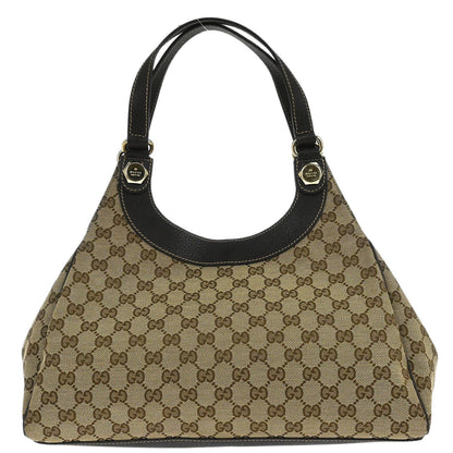 Gucci Beige Canvas GG Tote Handbag
