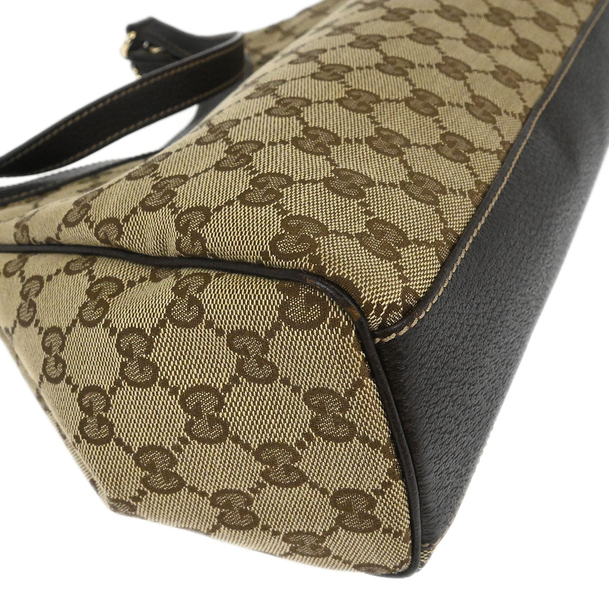 Gucci Beige Canvas GG Tote Handbag