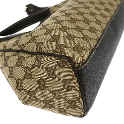 Gucci Beige Canvas GG Tote Handbag