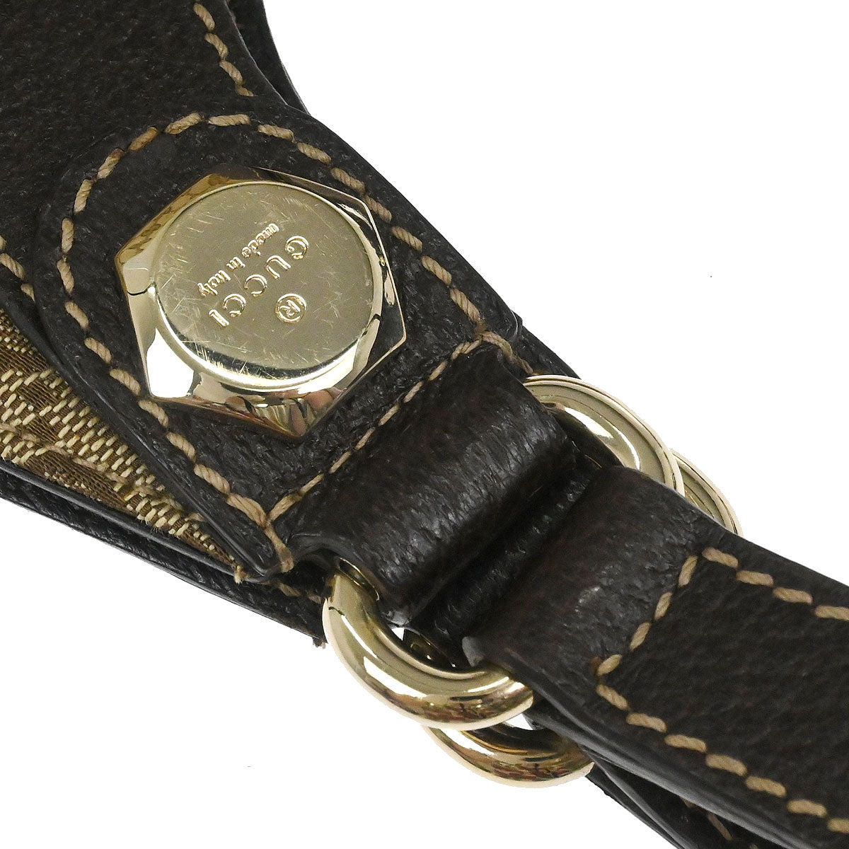 Gucci Beige Canvas GG Tote Handbag