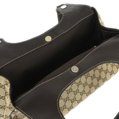 Gucci Beige Canvas GG Tote Handbag