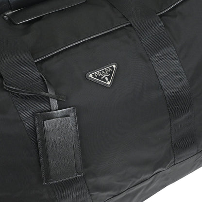 Prada Black Nylon 2way Duffle Shoulder Handbag