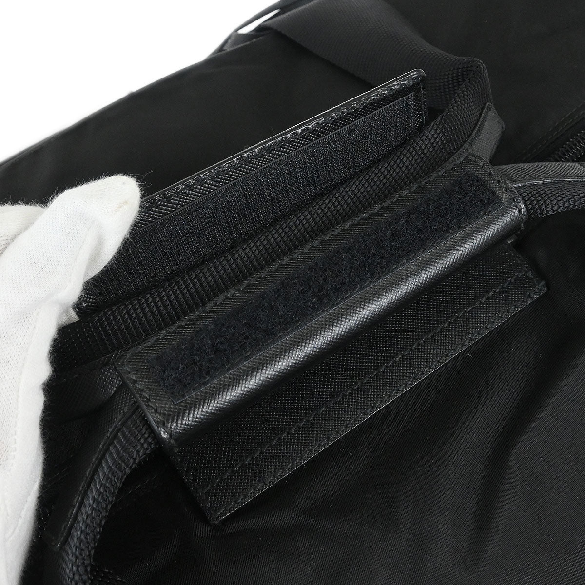 Prada Black Nylon 2way Duffle Shoulder Handbag