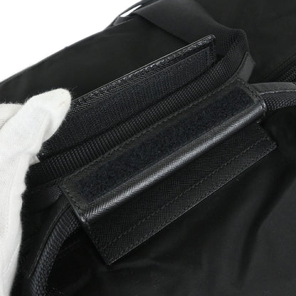 Prada Black Nylon 2way Duffle Shoulder Handbag