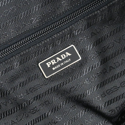 Prada Black Nylon 2way Duffle Shoulder Handbag