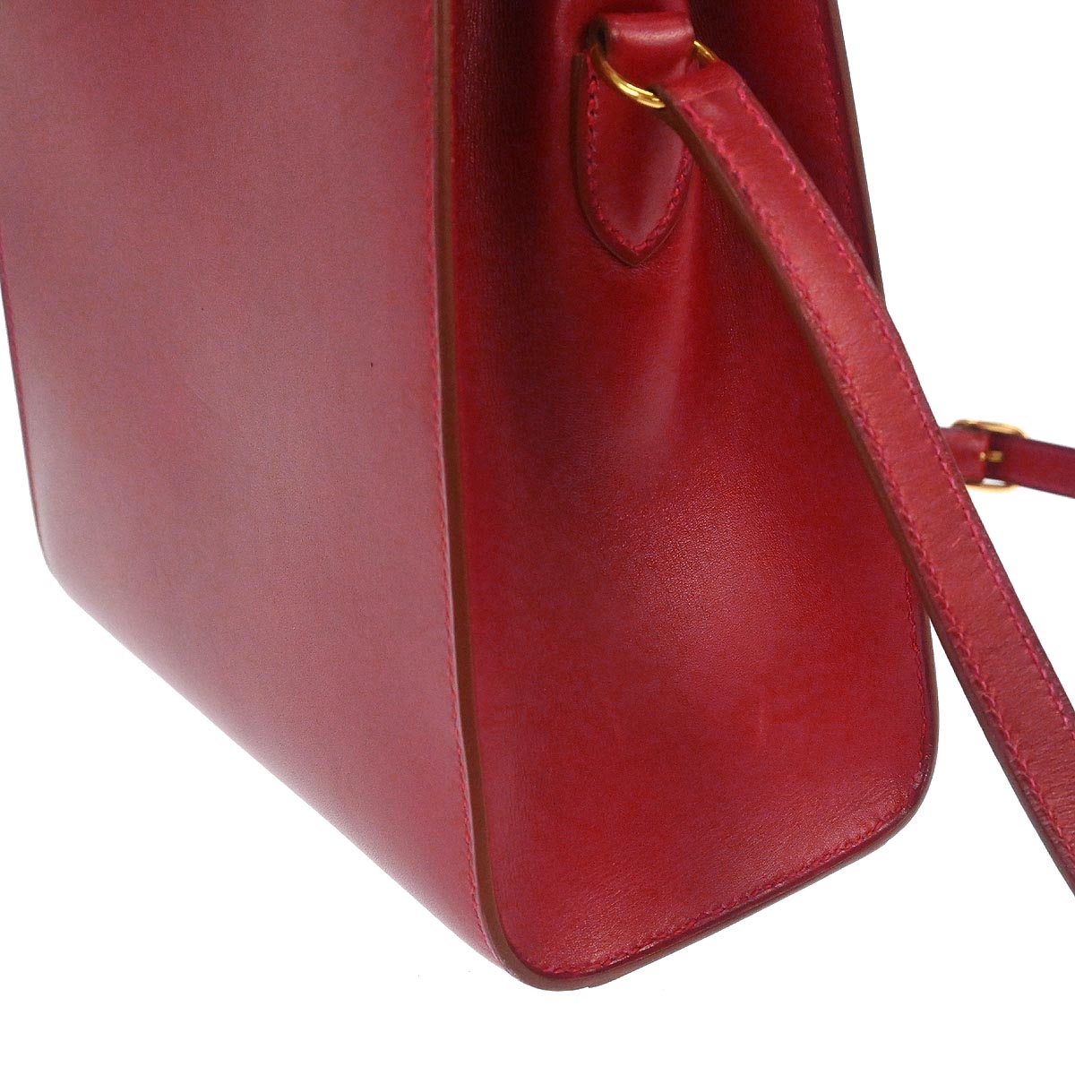 Hermes Rouge Garance Box Calf Kelly Sport PM Shoulder Bag