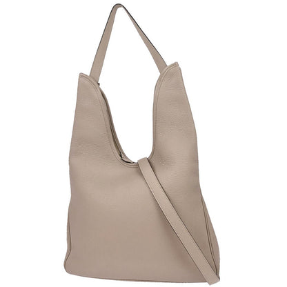 Hermes Gris Tourterelle Taurillon Clemence Massai PM Shoulder Bag