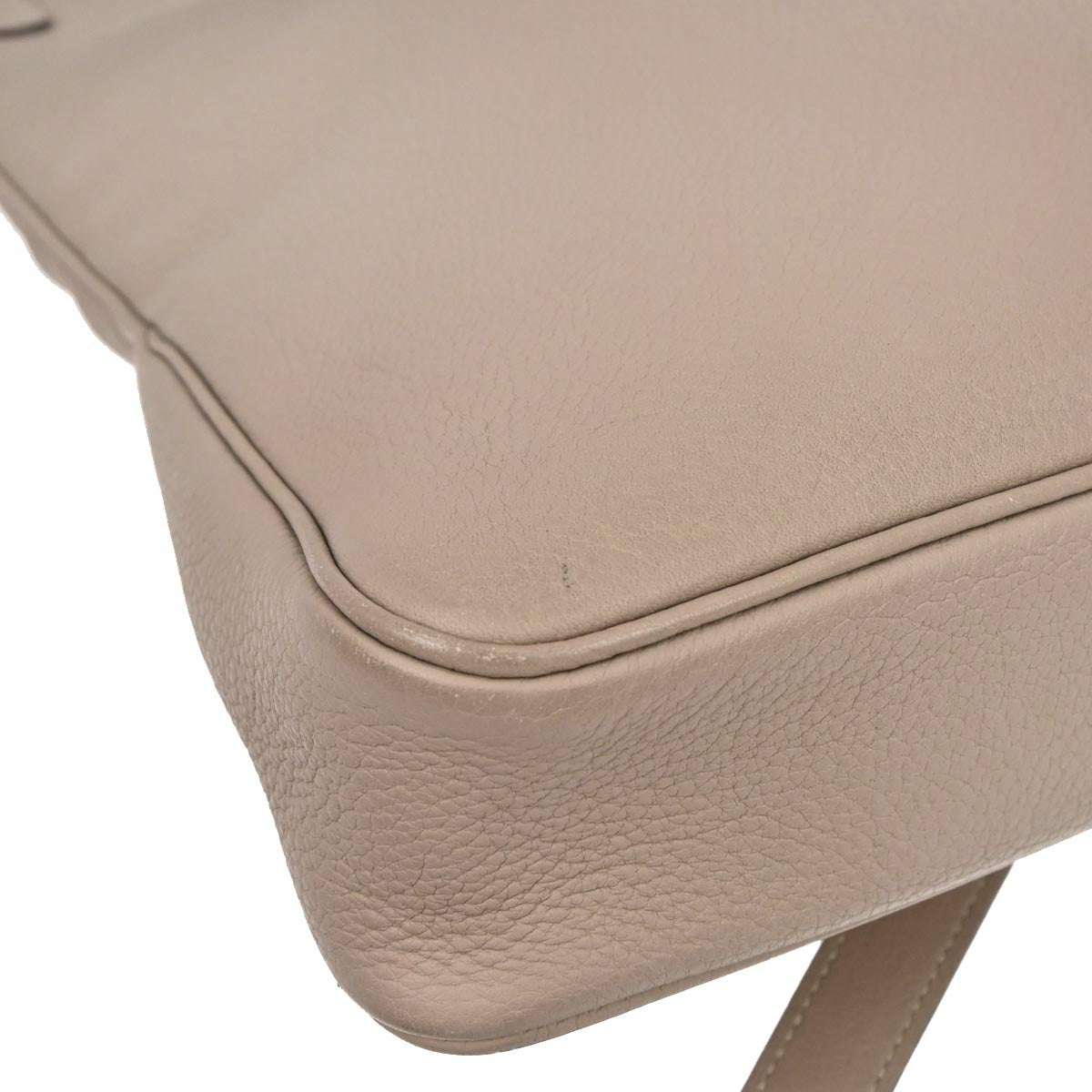 Hermes Gris Tourterelle Taurillon Clemence Massai PM Shoulder Bag