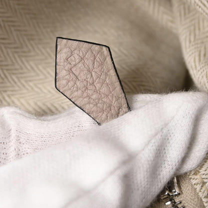 Hermes Gris Tourterelle Taurillon Clemence Massai PM Shoulder Bag