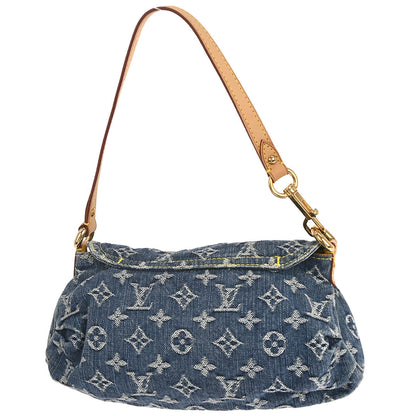 Louis Vuitton Blue Monogram Denim Mini Pleaty Handbag M95050