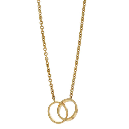 Cartier Baby Love Pendant Necklace Au750 NHK935 Gold Jewelry