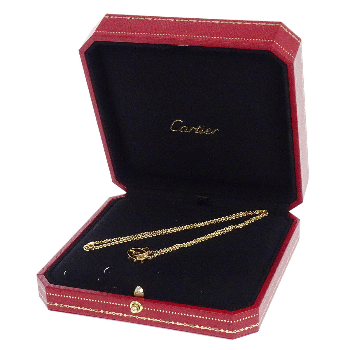 Cartier Baby Love Pendant Necklace Au750 NHK935 Gold Jewelry