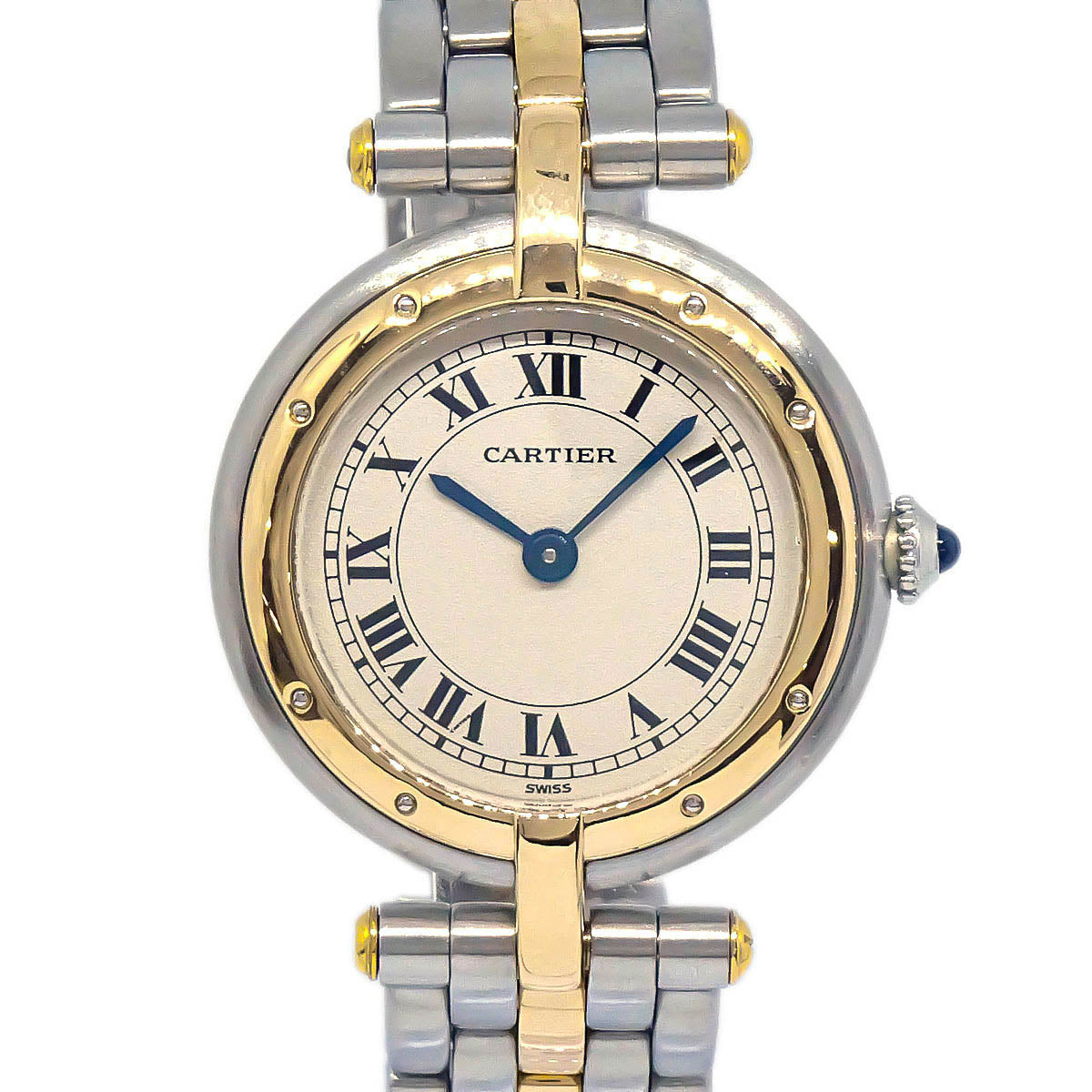 Cartier Panthere Vendome SM 1-Row Ref.1057920 Quartz Watch 18KYG SS