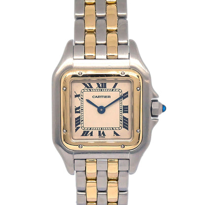 Cartier Panthere SM 2-Row Ref.166921 Quartz Watch 18KYG SS
