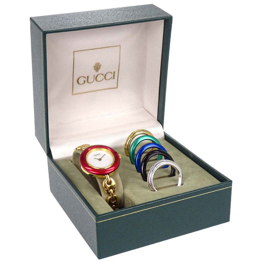 Gucci 11/12.2 Change Bezel Chameleon Quartz Watch