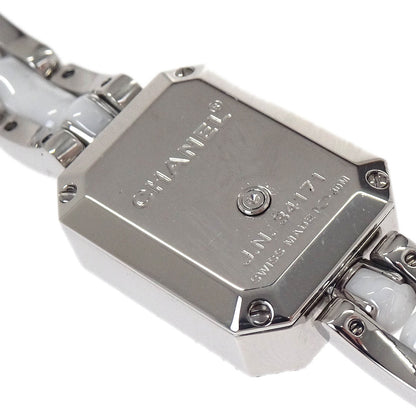 Chanel Premiere H2132 Quartz Watch Ceramic SS Diamond