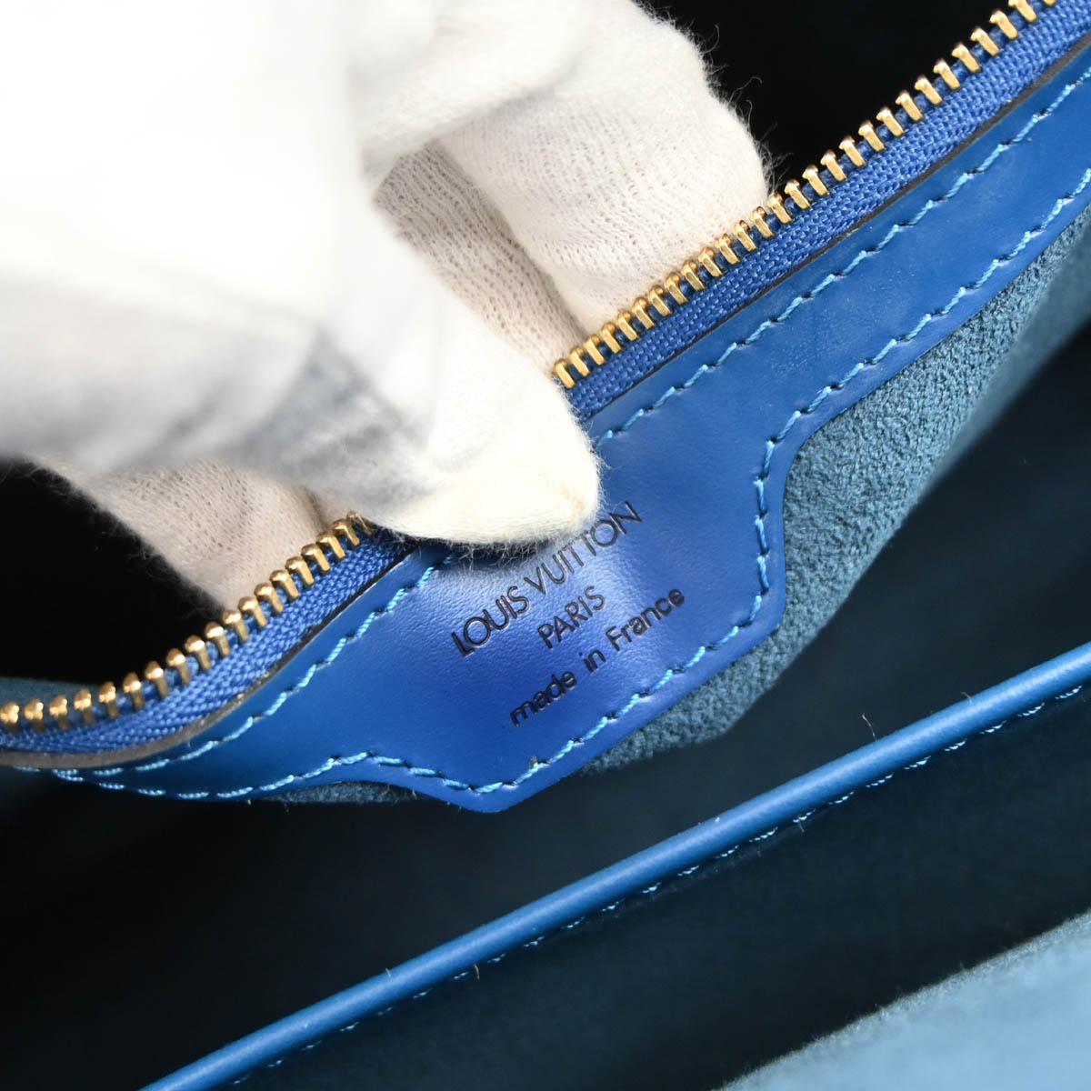 Louis Vuitton Blue Epi Lussac Shoulder Bag M52285