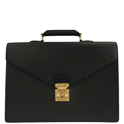 Louis Vuitton Black Epi Serviette Conseiller Briefcase M54422