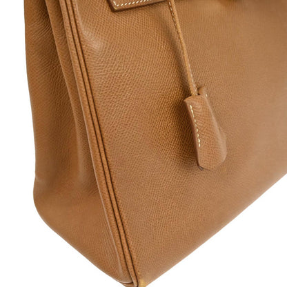 Hermes Gold Courchevel Kelly 28 Retourne 2way Shoulder Handbag