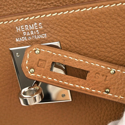 Hermes Gold Togo Kelly 32 Retourne 2way Shoulder Handbag