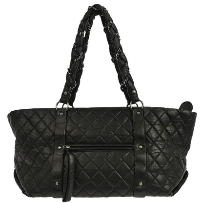 Chanel 2005-2006 Black Calfskin Lady Braid Tote Handbag