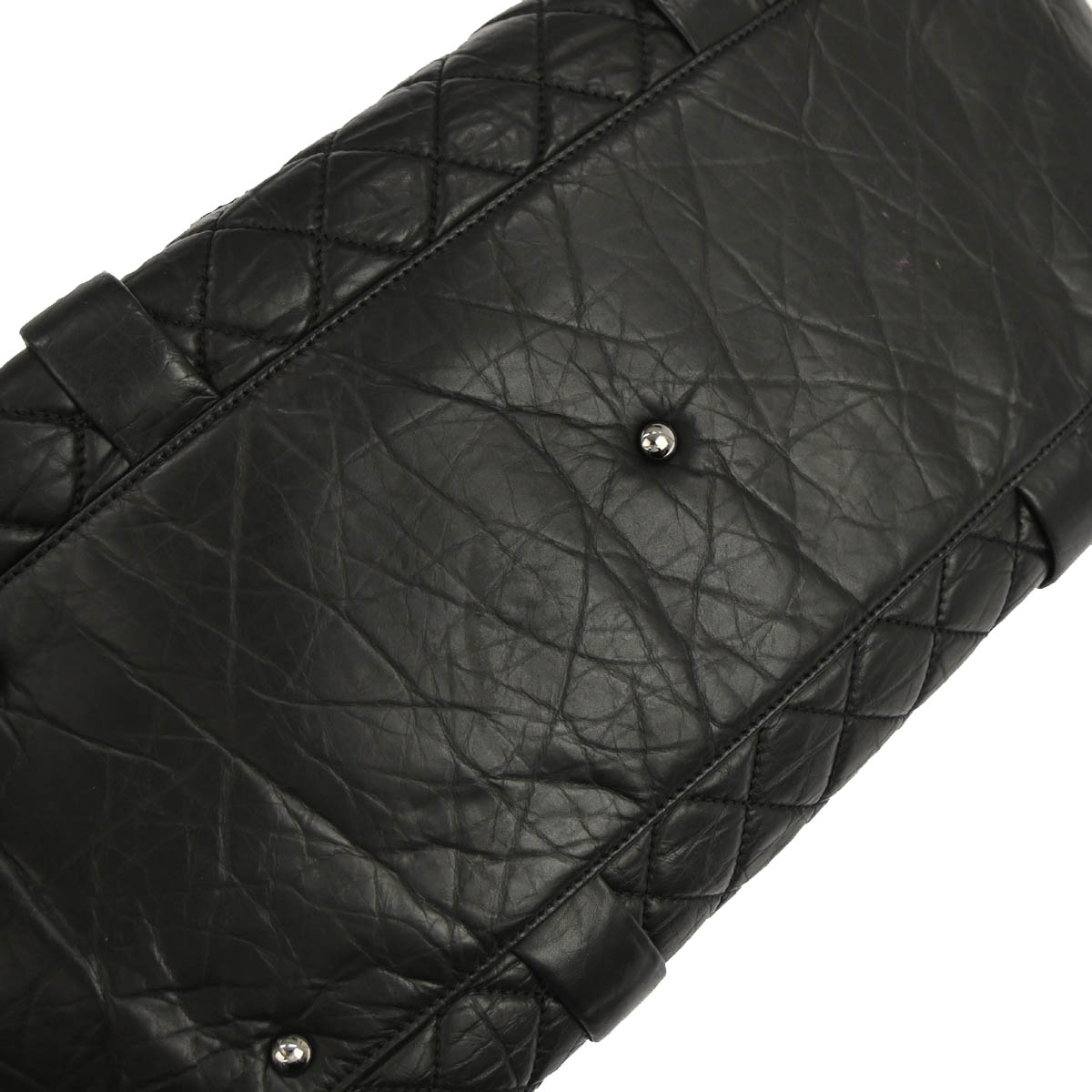 Chanel 2005-2006 Black Calfskin Lady Braid Tote Handbag