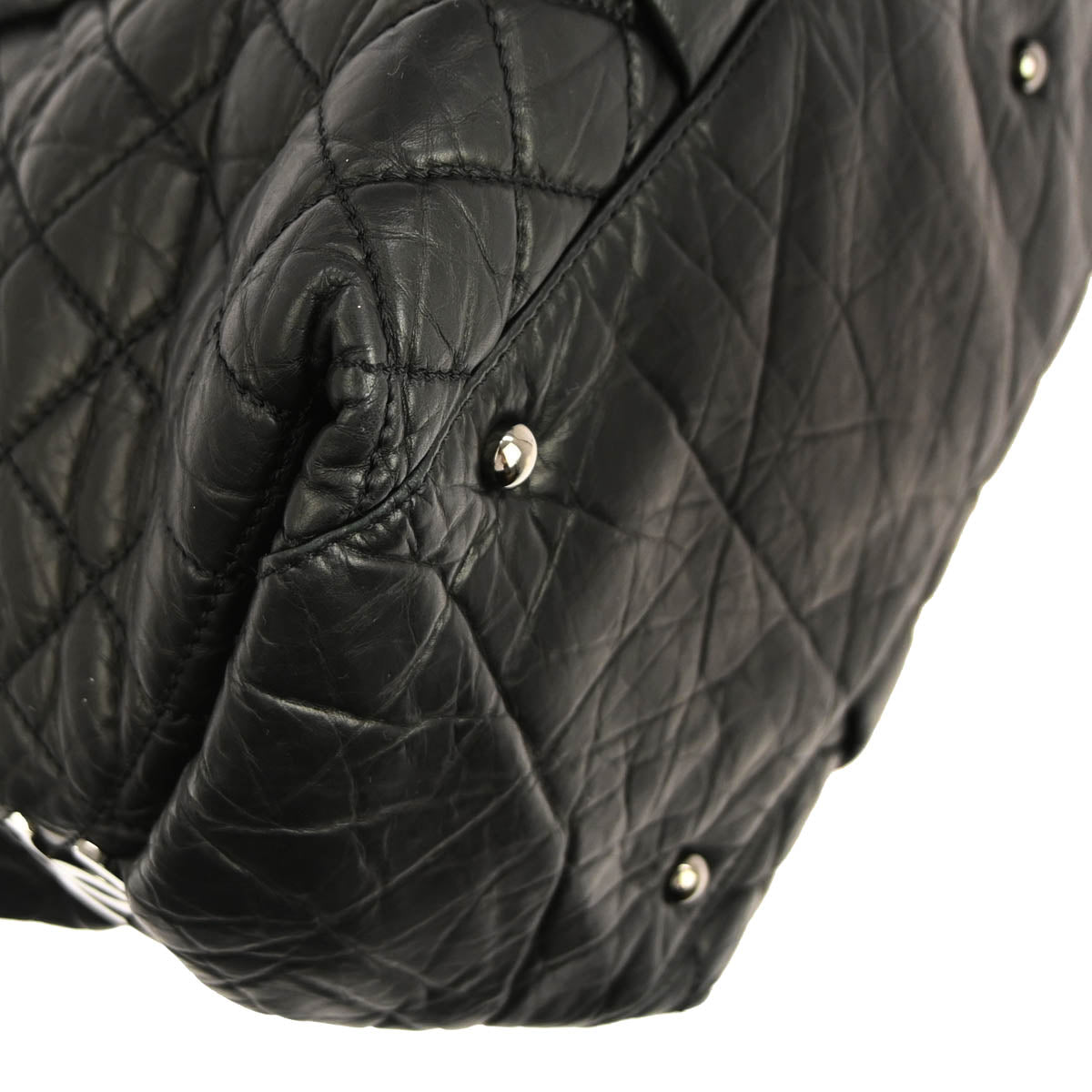 Chanel 2005-2006 Black Calfskin Lady Braid Tote Handbag