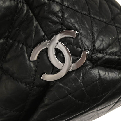 Chanel 2005-2006 Black Calfskin Lady Braid Tote Handbag