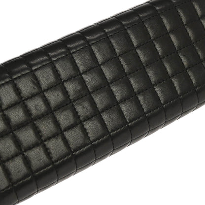 Chanel 2005-2006 Black Lambskin Choco Bar Shoulder Bag