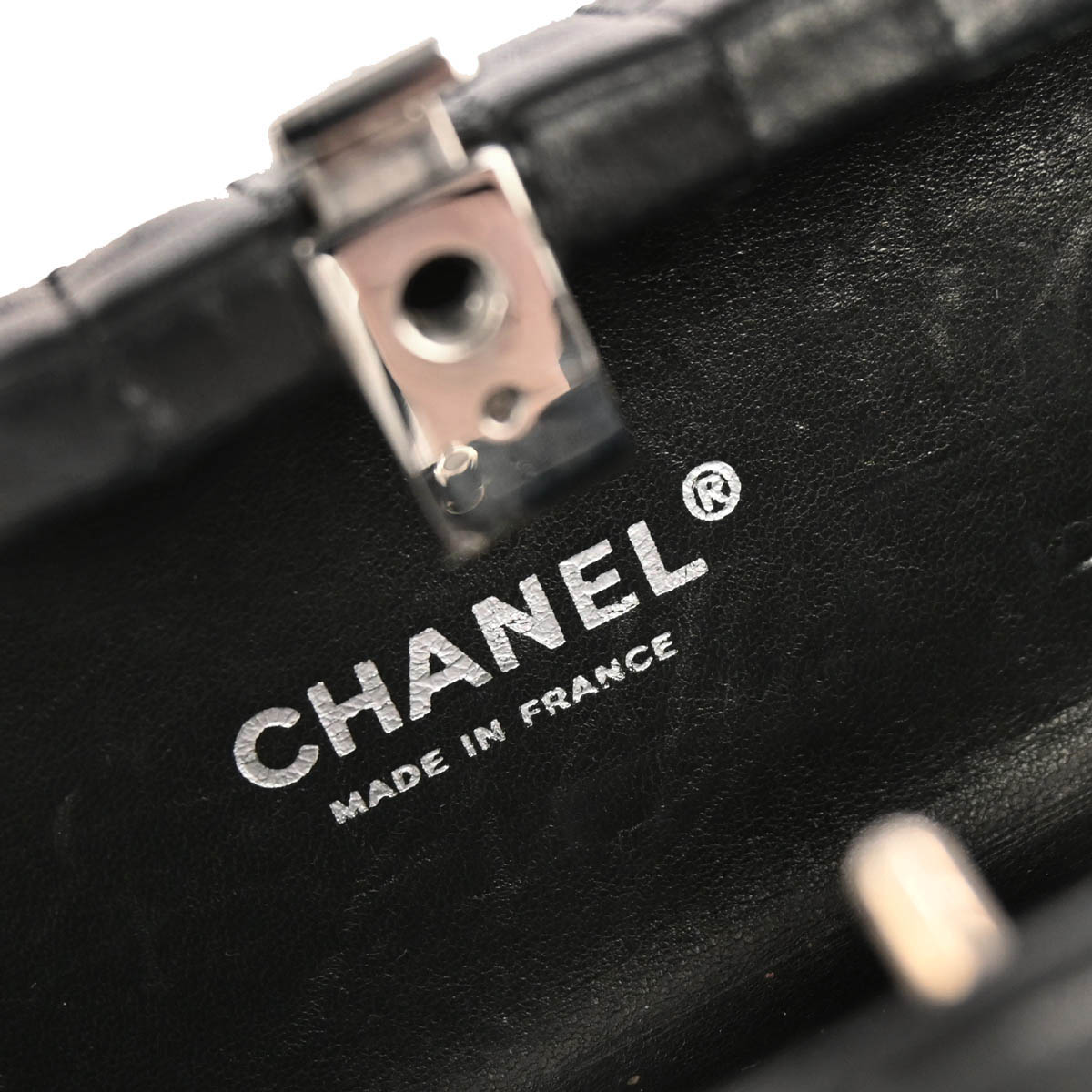 Chanel 2005-2006 Black Lambskin Choco Bar Shoulder Bag