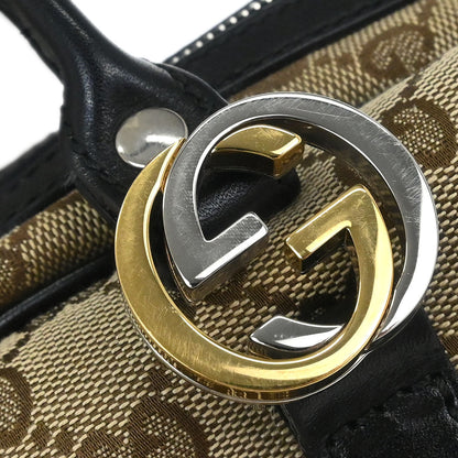 Gucci Beige Canvas GG Twins Handbag