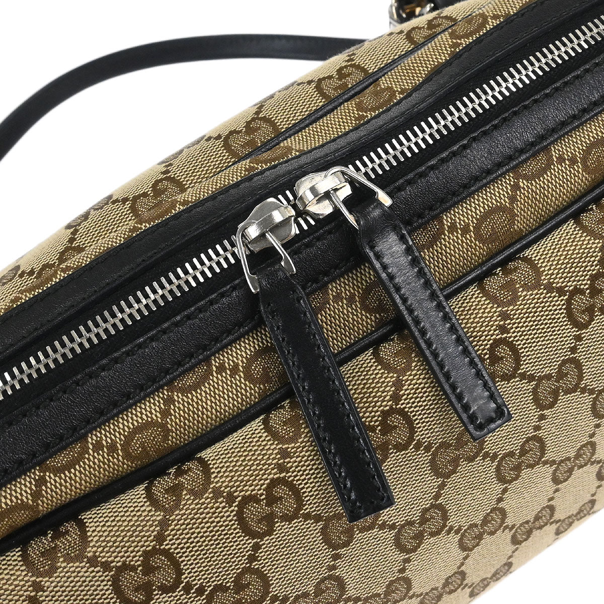 Gucci Beige Canvas GG Twins Handbag