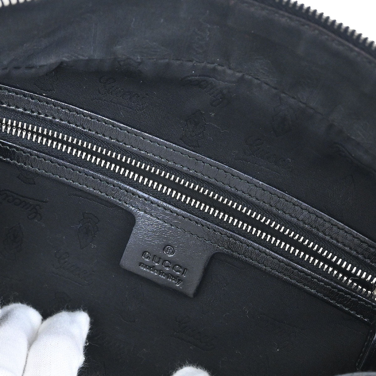 Gucci Beige Canvas GG Twins Handbag