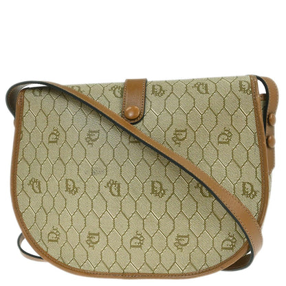 Christian Dior Beige PVC Honeycomb Shoulder Bag