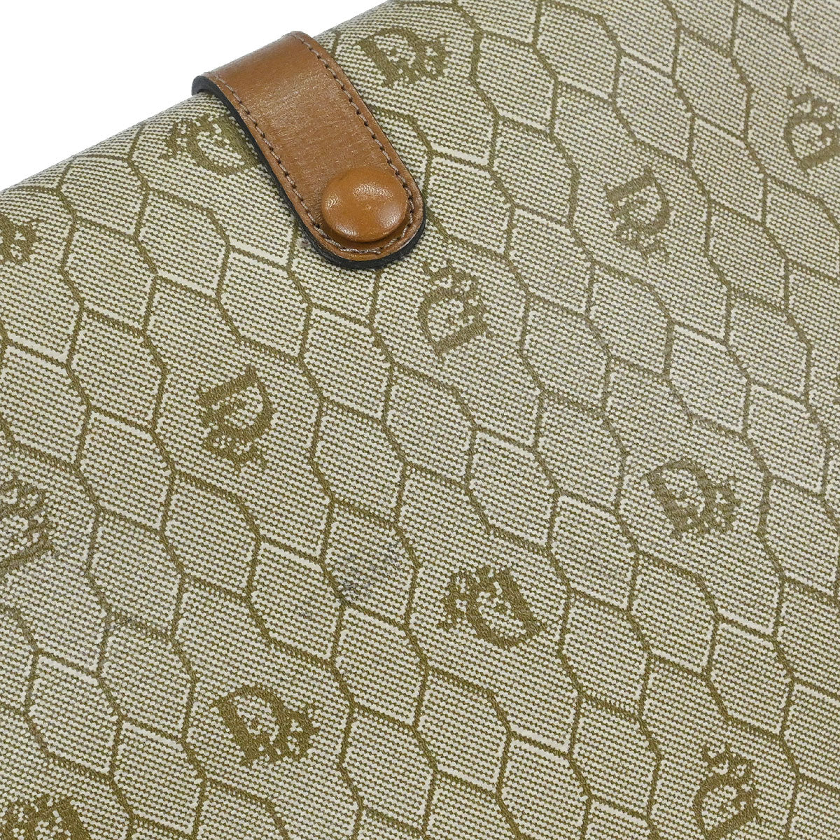 Christian Dior Beige PVC Honeycomb Shoulder Bag