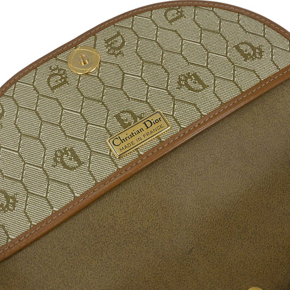 Christian Dior Beige PVC Honeycomb Shoulder Bag