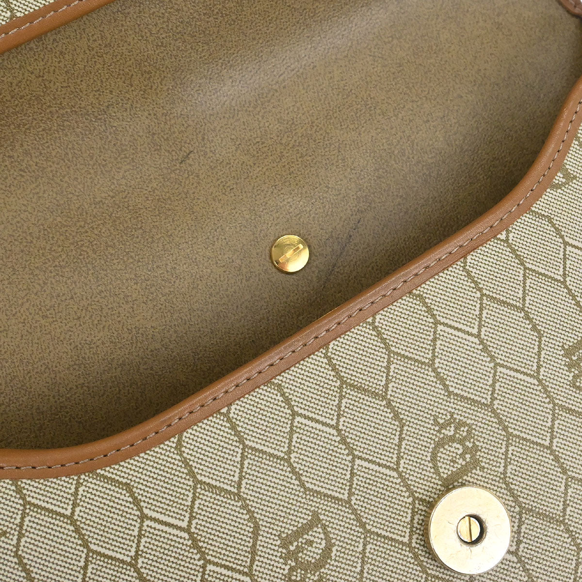 Christian Dior Beige PVC Honeycomb Shoulder Bag