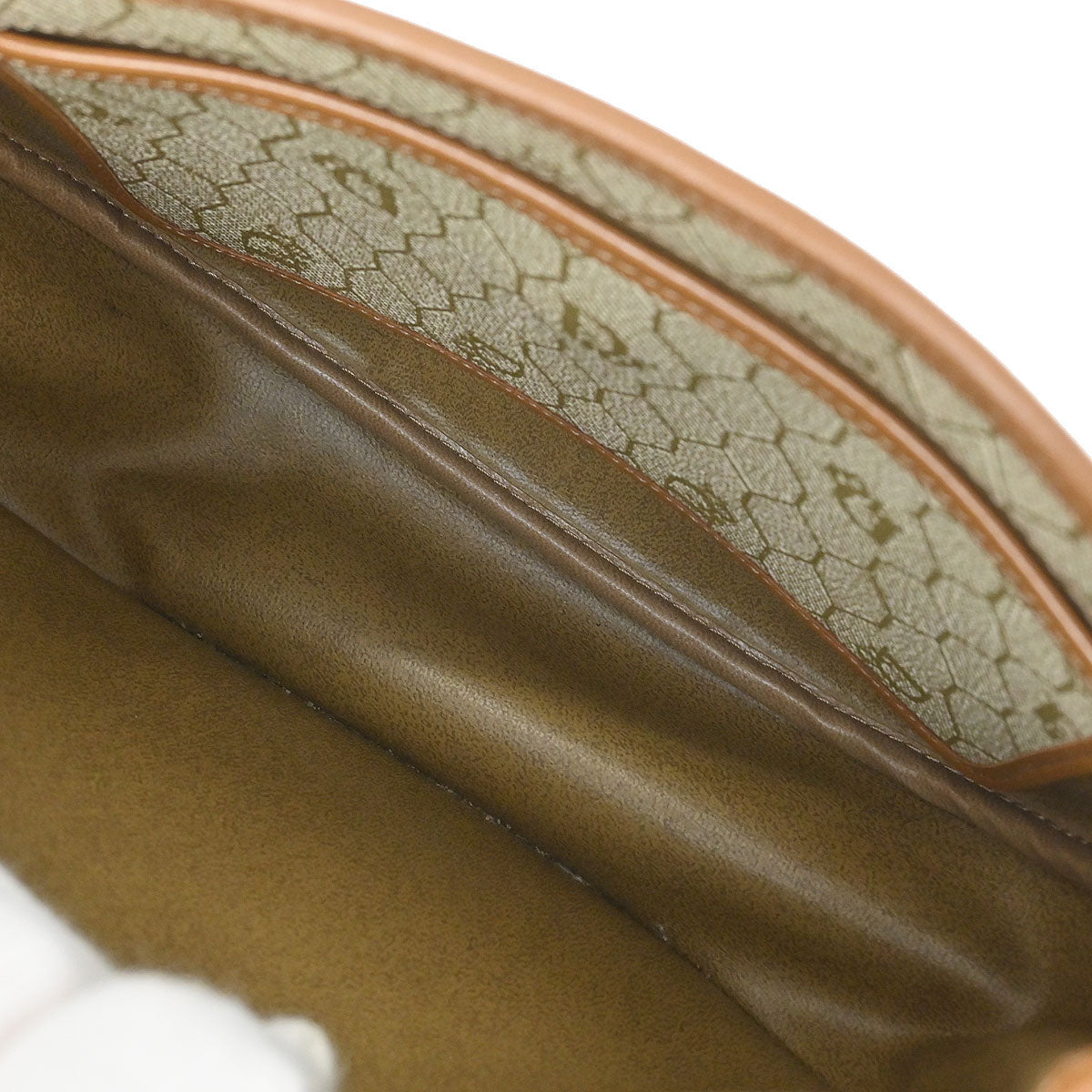 Christian Dior Beige PVC Honeycomb Shoulder Bag