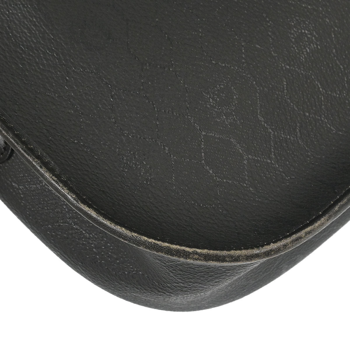 Christian Dior Black PVC Honeycomb Shoulder Bag