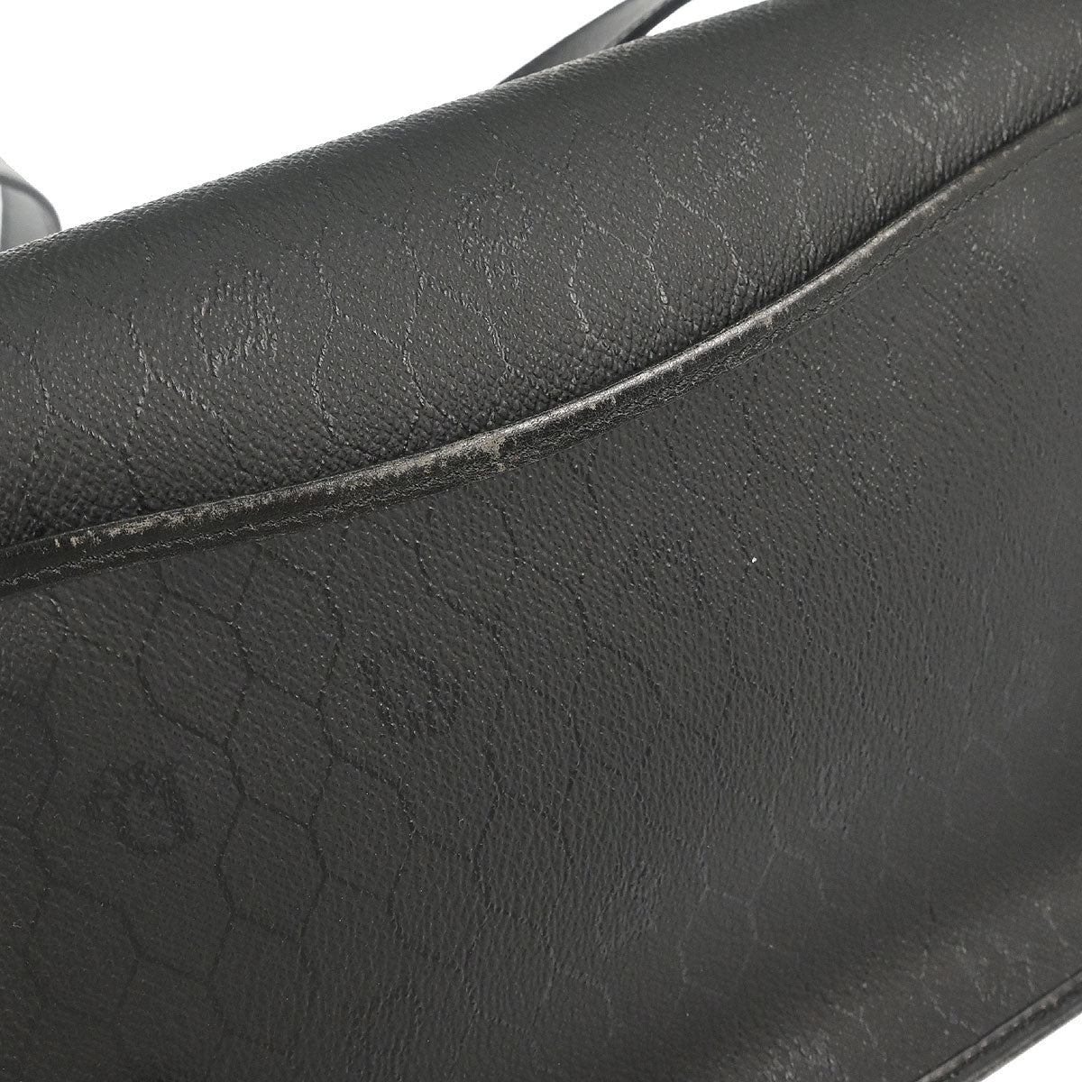 Christian Dior Black PVC Honeycomb Shoulder Bag