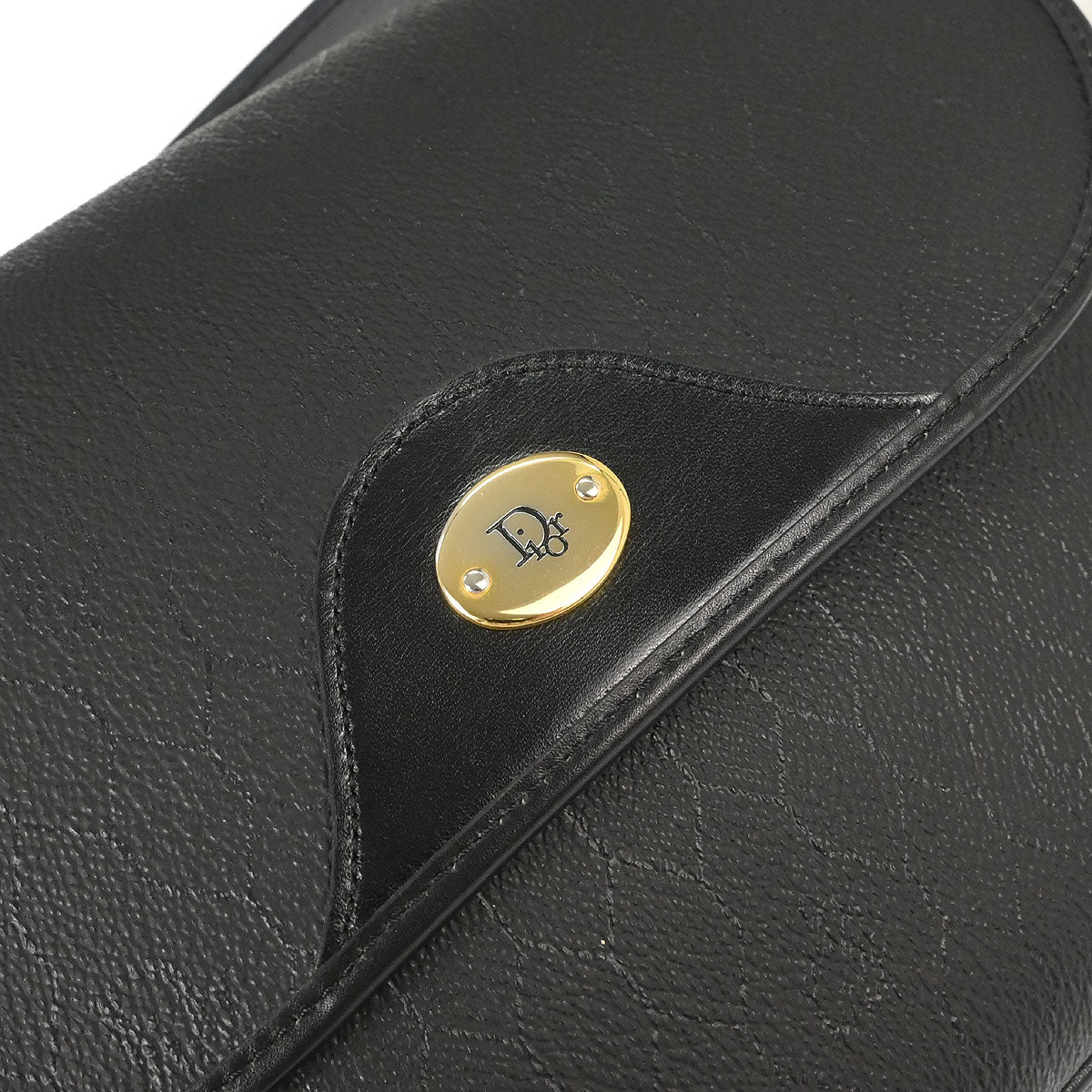 Christian Dior Black PVC Honeycomb Shoulder Bag