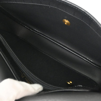 Christian Dior Black PVC Honeycomb Shoulder Bag