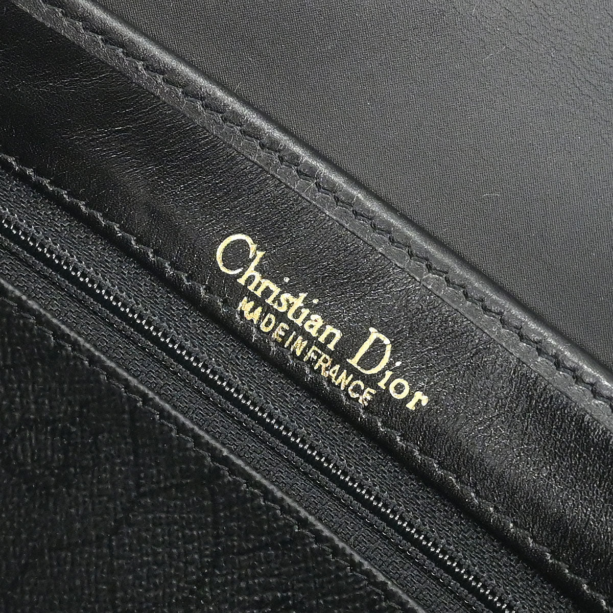 Christian Dior Black PVC Honeycomb Shoulder Bag