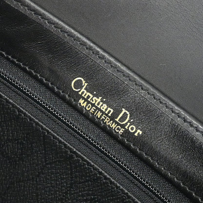 Christian Dior Black PVC Honeycomb Shoulder Bag