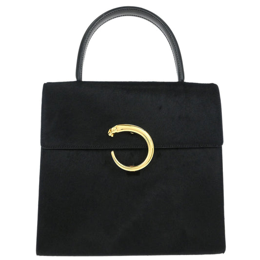 Cartier Black Pony Hair Panthere Handbag